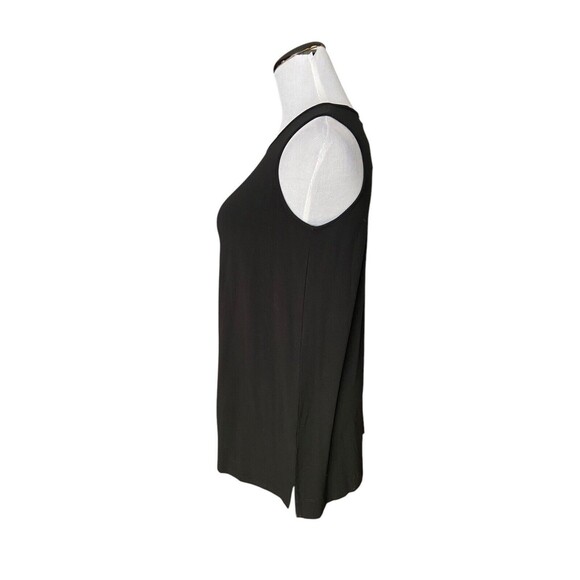 J. Jill Wearever Collection Layering Tank Top Size S Petite Black Side Vents - Picture 2 of 13